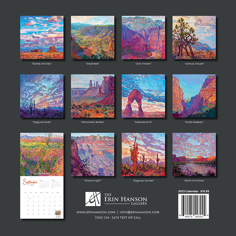 2023 Wall Calendar - Southwest National Parks Image 1